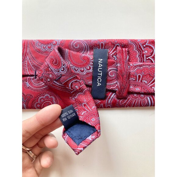 Lot of 5 Silk Ties - NAUTICA, FRANGI, TOMMY HILFIGER, MICHAEL KORS, CERRUTI 1881 - Picture 4 of 16